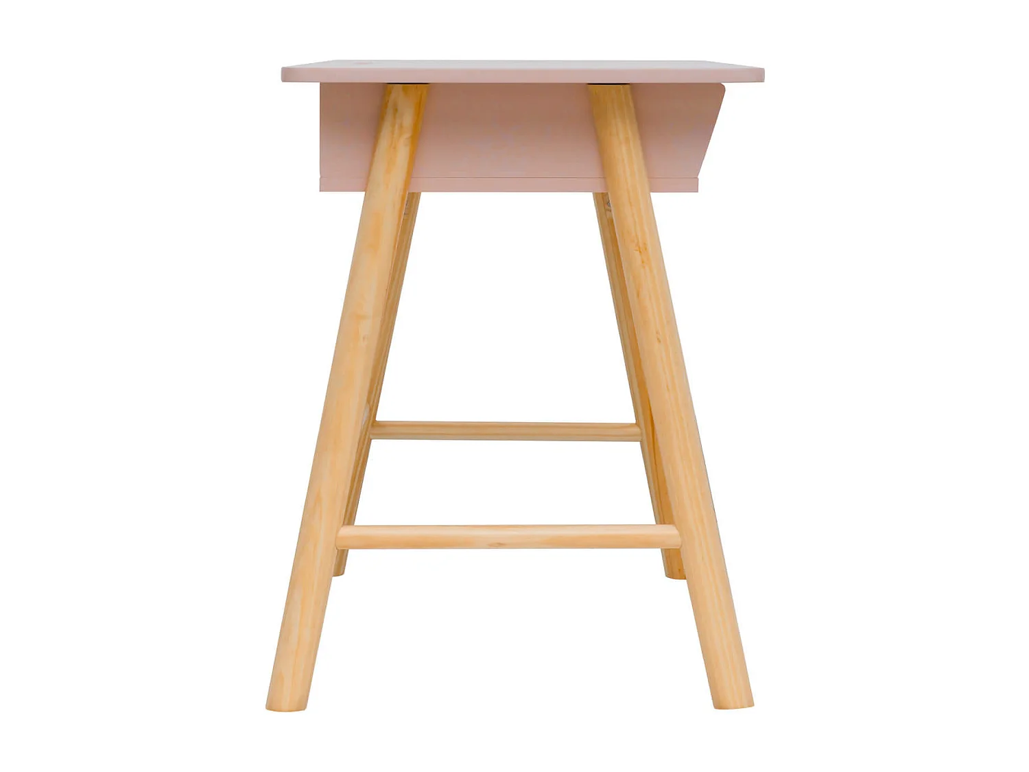 Scrivania per Bambini Rebecca Mobili Badal 70x90x50 MDF Pino Rosa Marrone