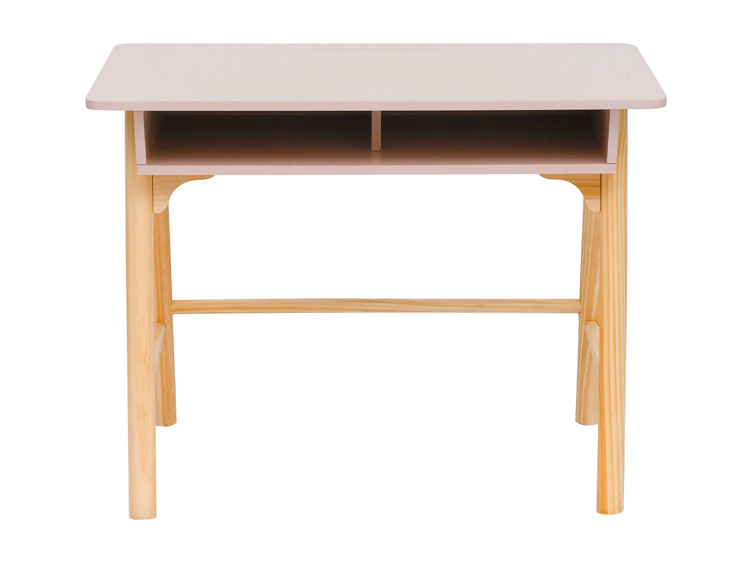 Scrivania per Bambini Rebecca Mobili Badal 70x90x50 MDF Pino Rosa Marrone