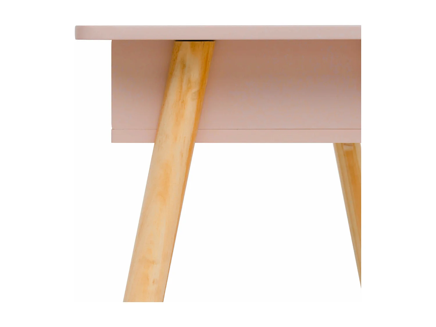 Mesa para crianças Rebecca Mobili Badal 70x90x50 MDF Pinho Rosa Marrom