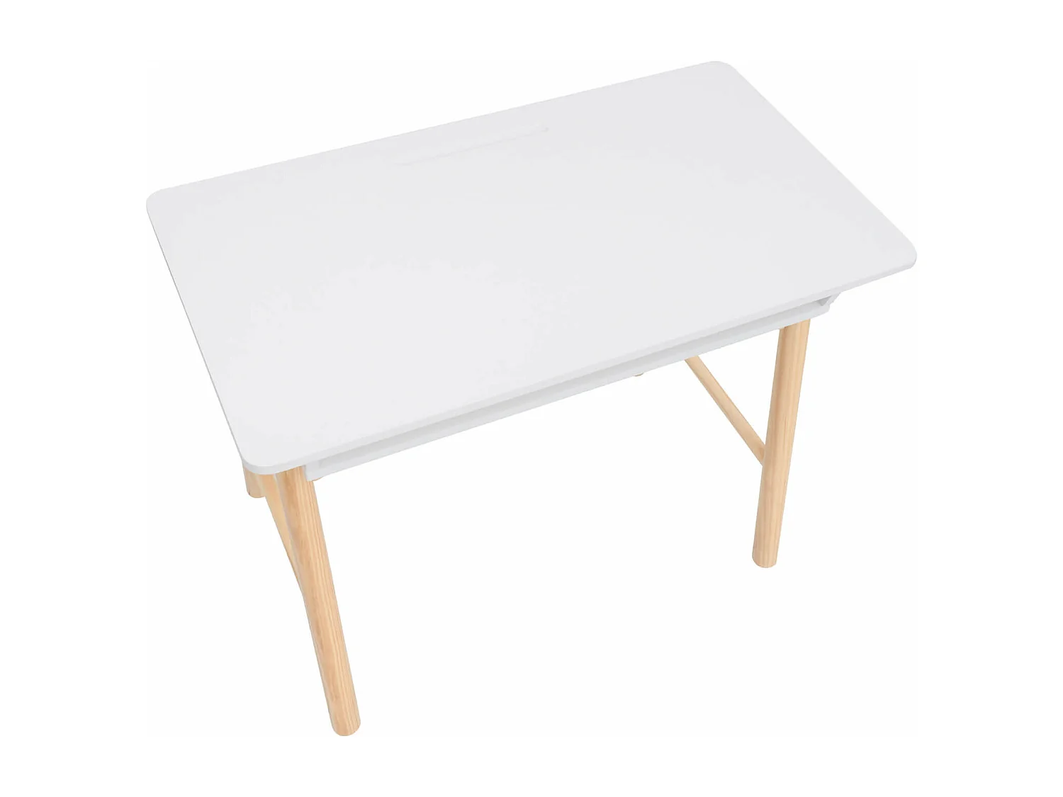 Scrivania per Bambini Rebecca Mobili Meryta 70x90x50 MDF Pino Bianco Marrone