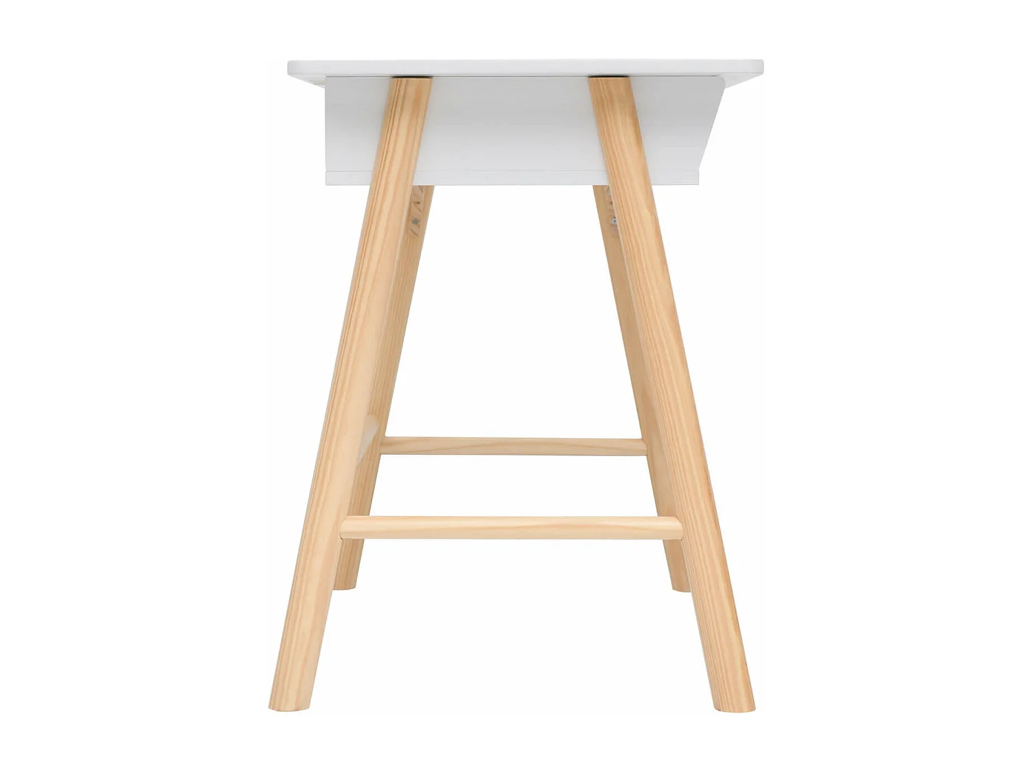 Scrivania per Bambini Rebecca Mobili Meryta 70x90x50 MDF Pino Bianco Marrone