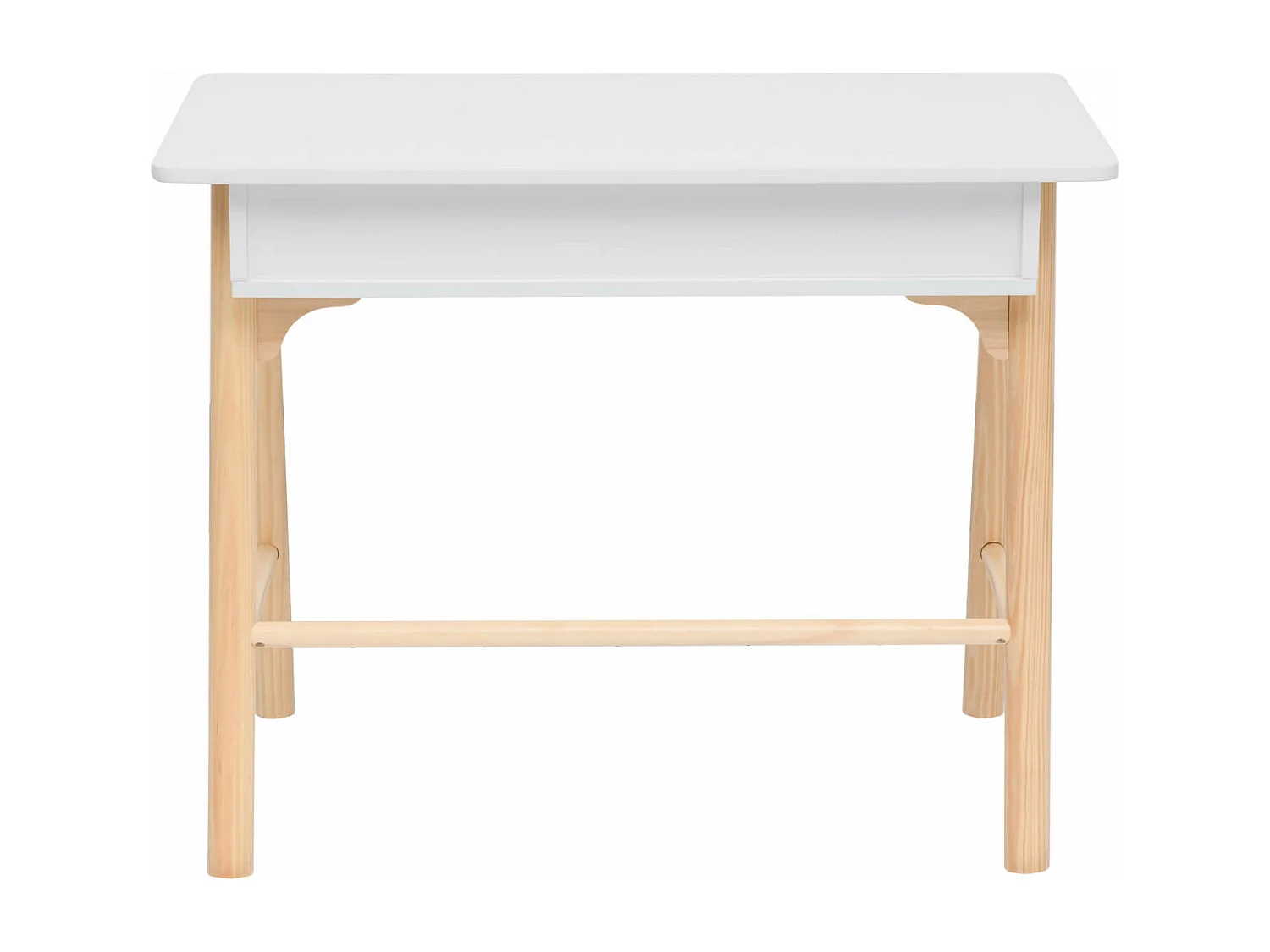 Scrivania per Bambini Rebecca Mobili Meryta 70x90x50 MDF Pino Bianco Marrone