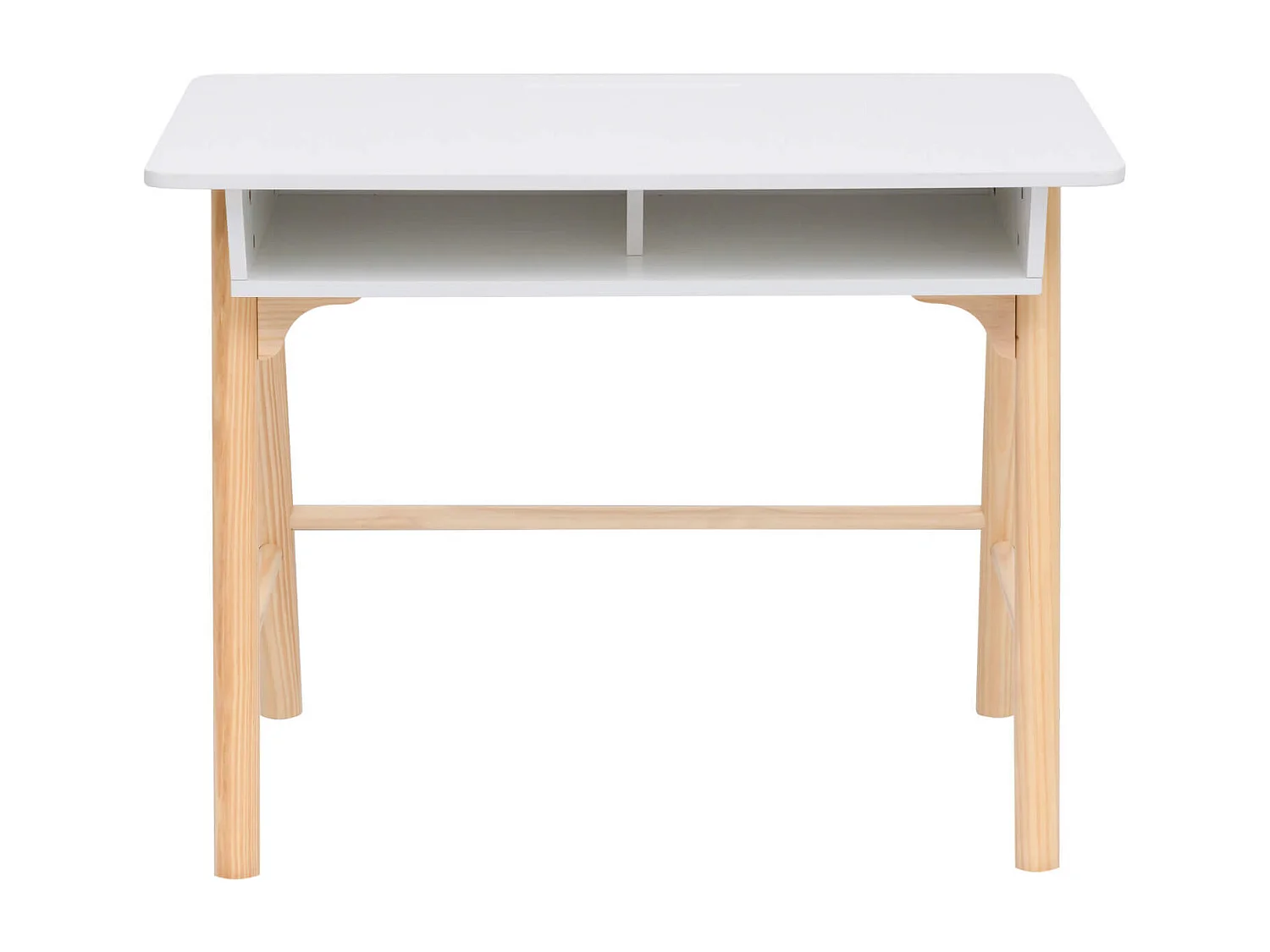 Scrivania per Bambini Rebecca Mobili Meryta 70x90x50 MDF Pino Bianco Marrone