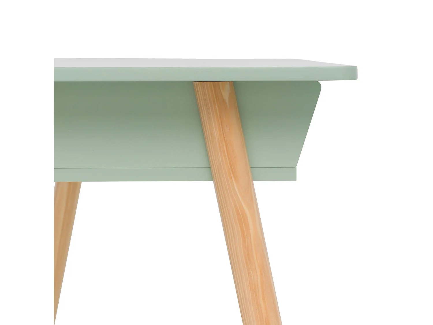 Scrivania per Bambini Rebecca Mobili Luan 70x90x50 MDF Pino Verde Acqua Marrone