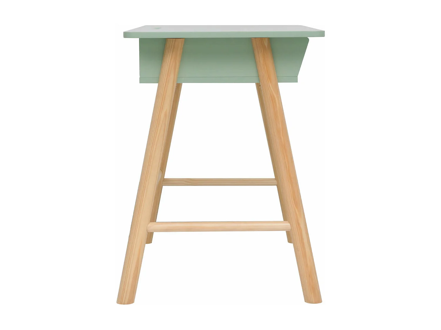 Scrivania per Bambini Rebecca Mobili Luan 70x90x50 MDF Pino Verde Acqua Marrone