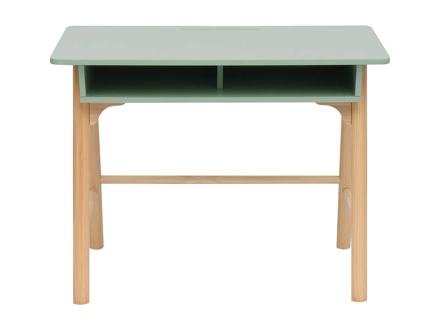 Escritorio para niños Rebecca Mobili Luan 70x90x50 MDF Pino Verde agua Marrón