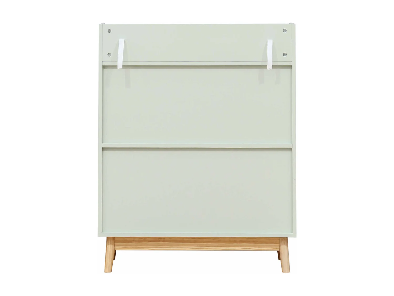 Libreria per Bambini Rebecca Mobili Oroya 100x80x33 MDF Pino Verde Acqua Marrone