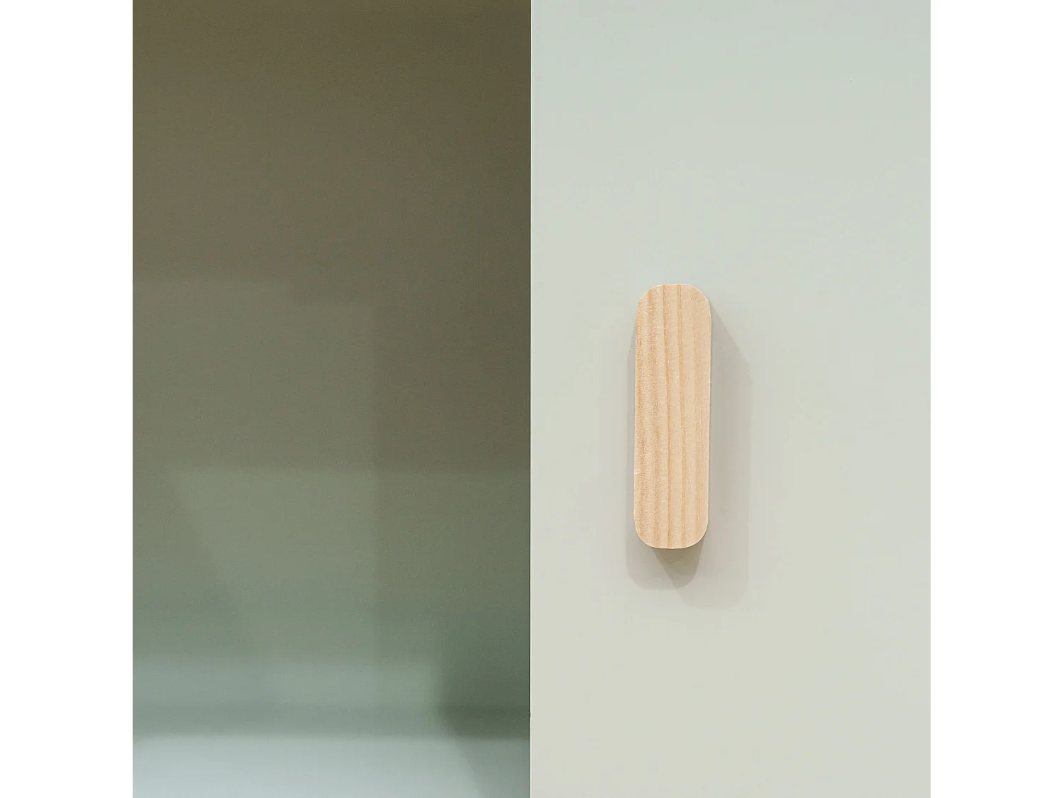 Biblioteca para niños Rebecca Mobili Oroya 100x80x33 MDF Pino Verde agua Marrón