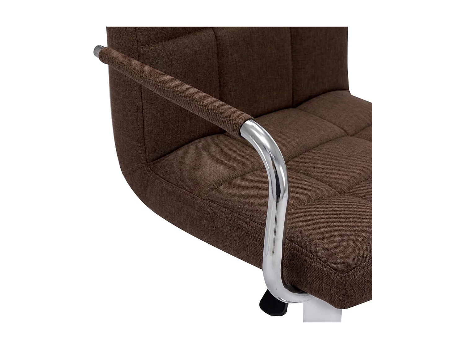 Chaises de bar lot de 2 marron tissu