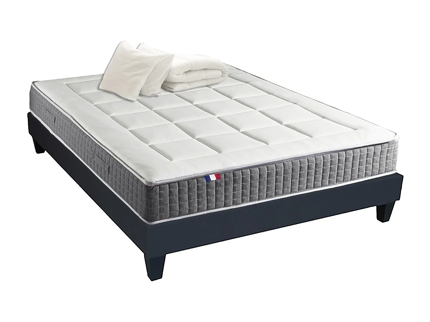 Ensemble matelas MAX avec sommier, oreiller et couette, confort optimal Dimensions - 140 x 190 cm