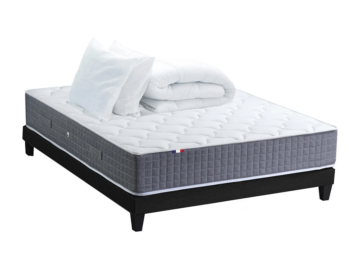 Ensemble matelas MAX avec sommier, oreiller et couette, confort optimal Dimensions - 140 x 190 cm