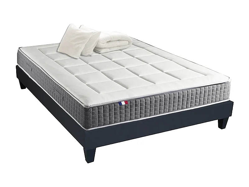 Ensemble matelas MAX avec sommier, oreiller et couette, confort optimal Dimensions - 140 x 190 cm
