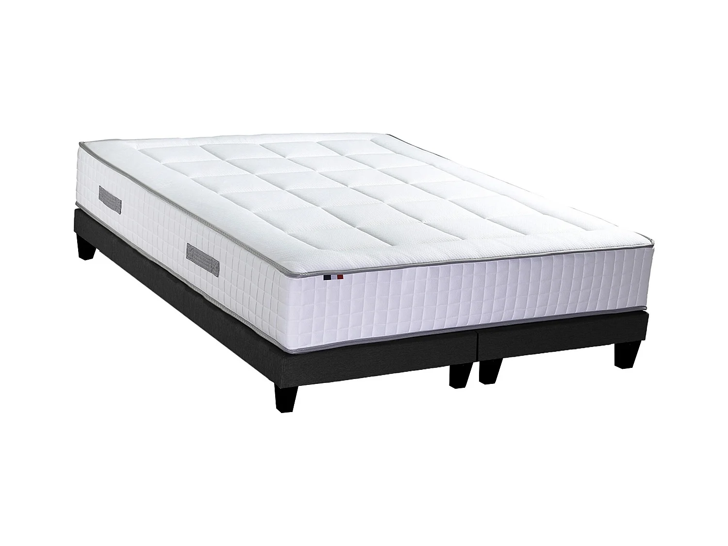 Ensemble matelas mémoire de forme BELLAGIO 2 et sommier déco Dimensions - 2x80 x 200 cm