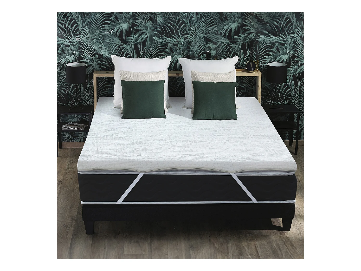 Surmatelas déhoussable mousse à mémoire de forme 5 cm Dimensions - 160 x 200 cm