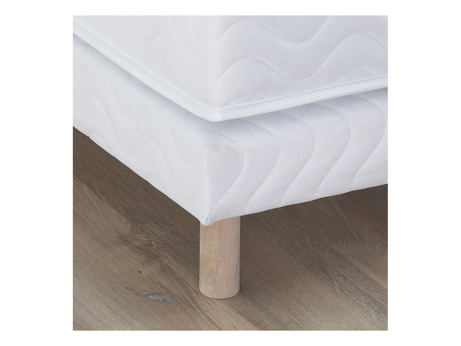 Sommier à lattes blanc Dimensions - 2x90 x 200 cm