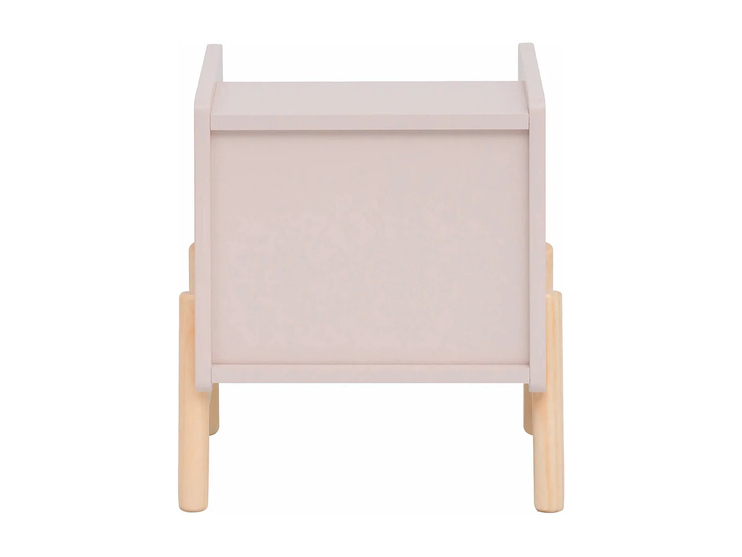 Table de chevet pour enfants Rasam 49x40x30 MDF Pin Rose Marron