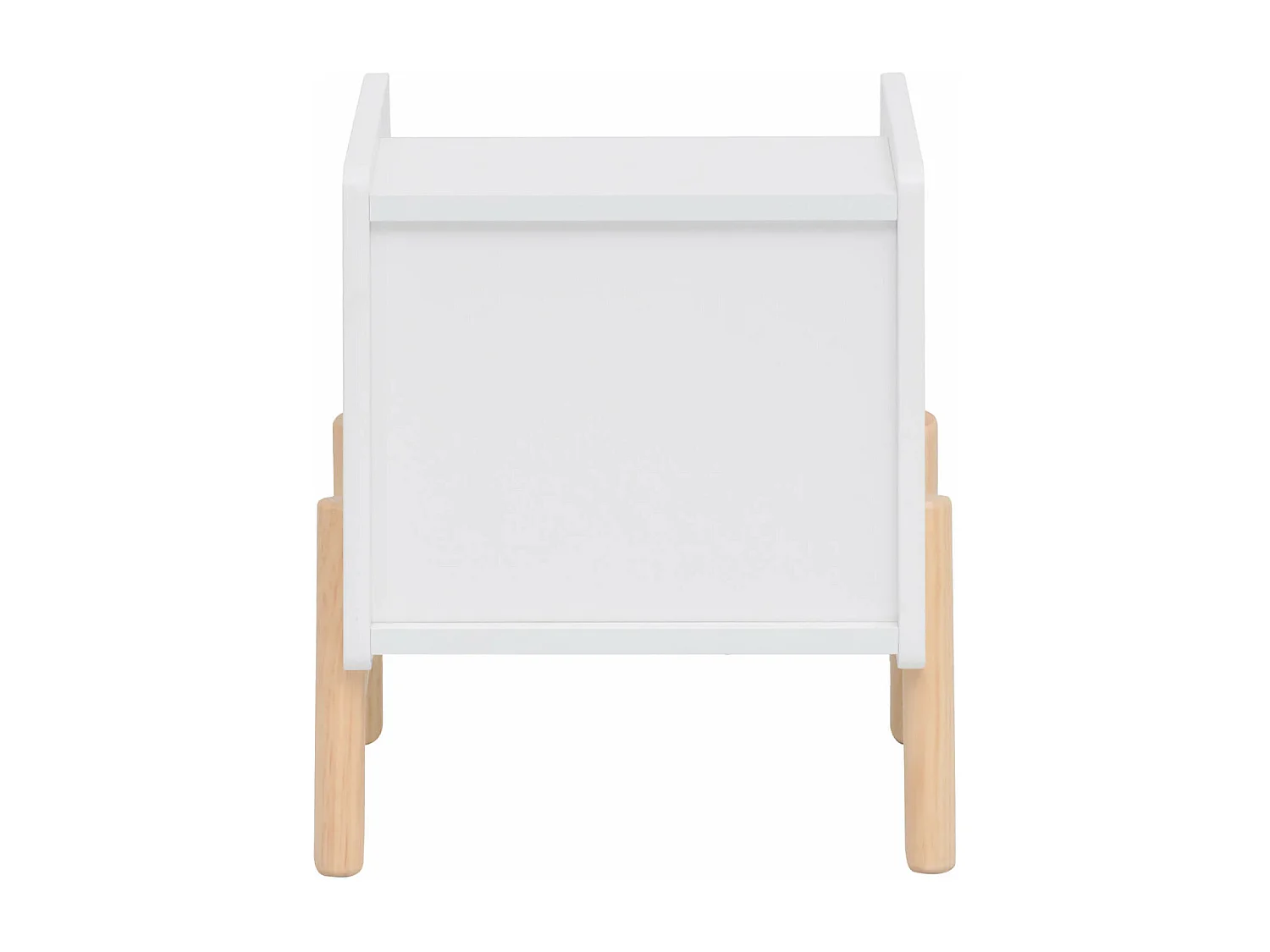 Comodino per Bambini Rebecca Mobili Kelen 49x40x30 MDF Pino Bianco Marrone