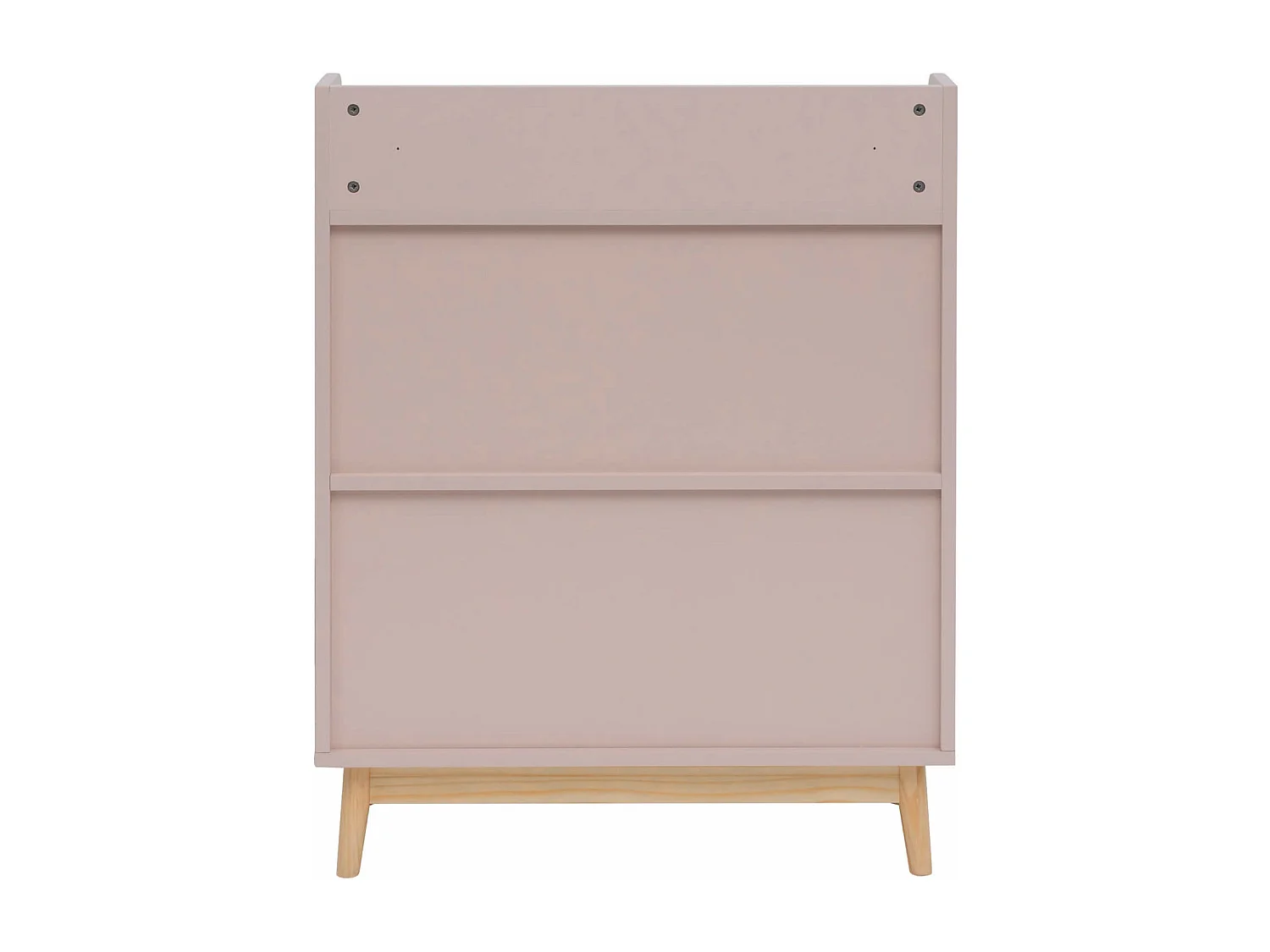 Libreria per Bambini Rebecca Mobili Bataw 100x80x33 MDF Pino Rosa Marrone