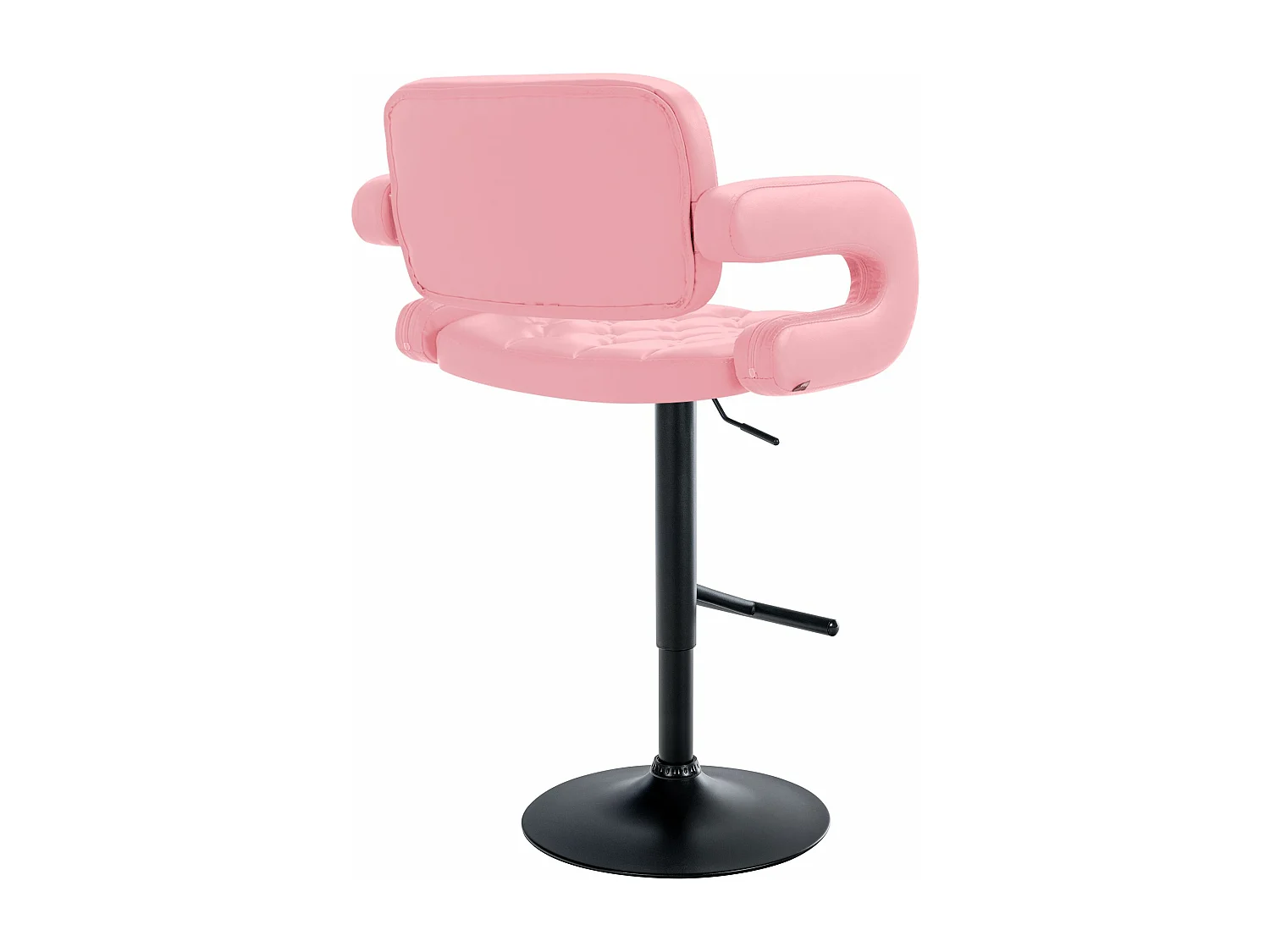 Tabouret de bar - Similicuir & Métal - Rose - Dublin