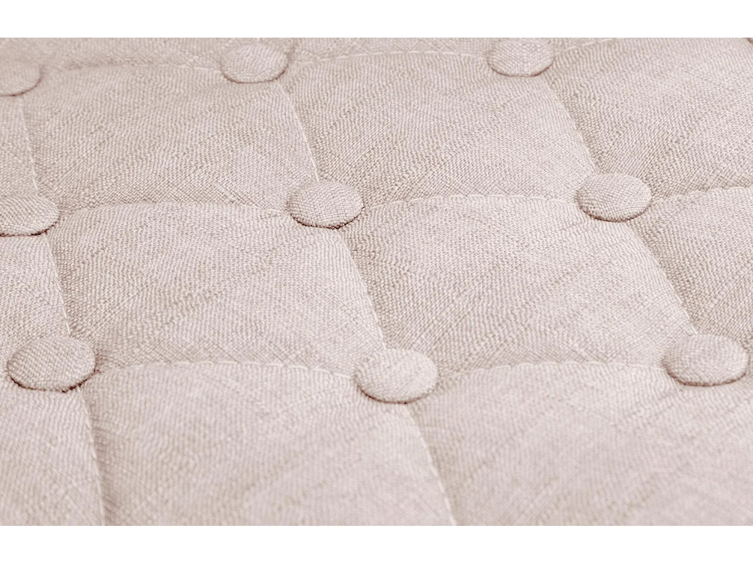 Lot de 2  Tabouret de bar - Tissu & Métal chromé - Beige - Dublin