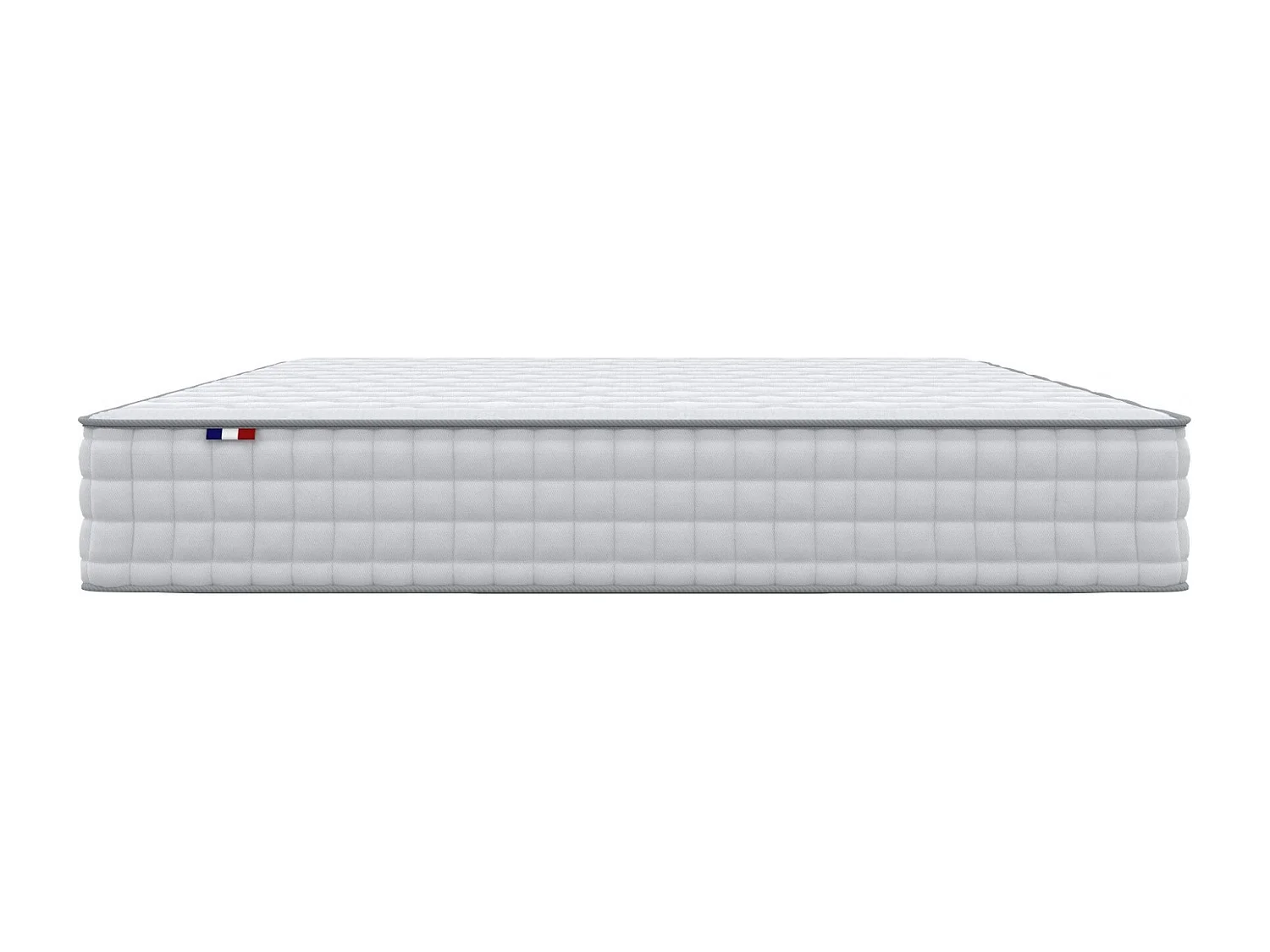 Pack literie ASTRE, matelas à ressorts et sommier en bois massif Dimensions - 140 x 190 cm, Sommier - Noir