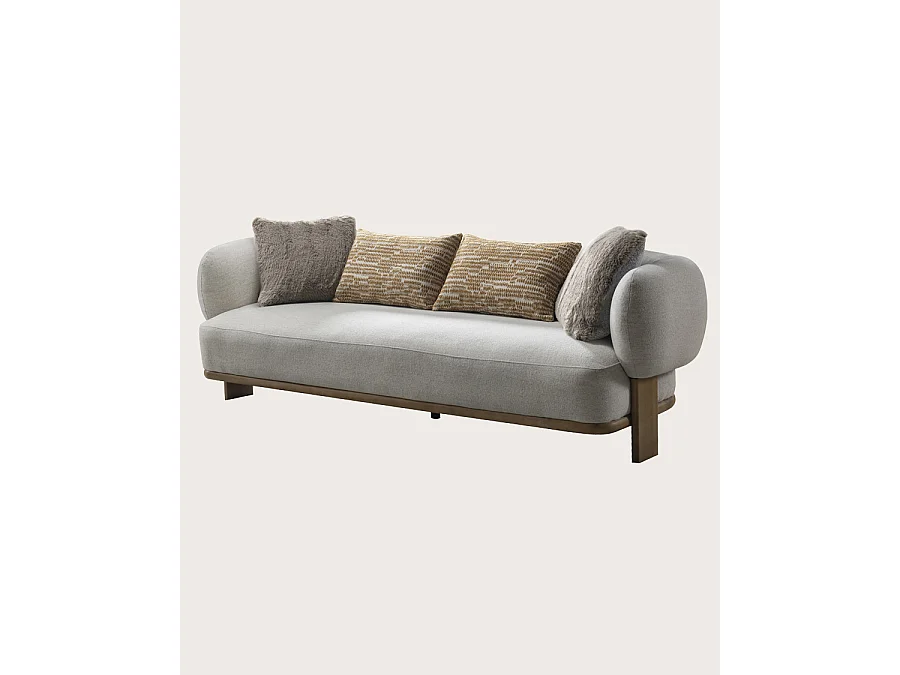Vigo - Canapé en tissu et bois massif