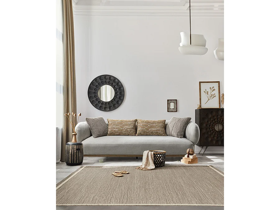 Vigo - Canapé en tissu et bois massif