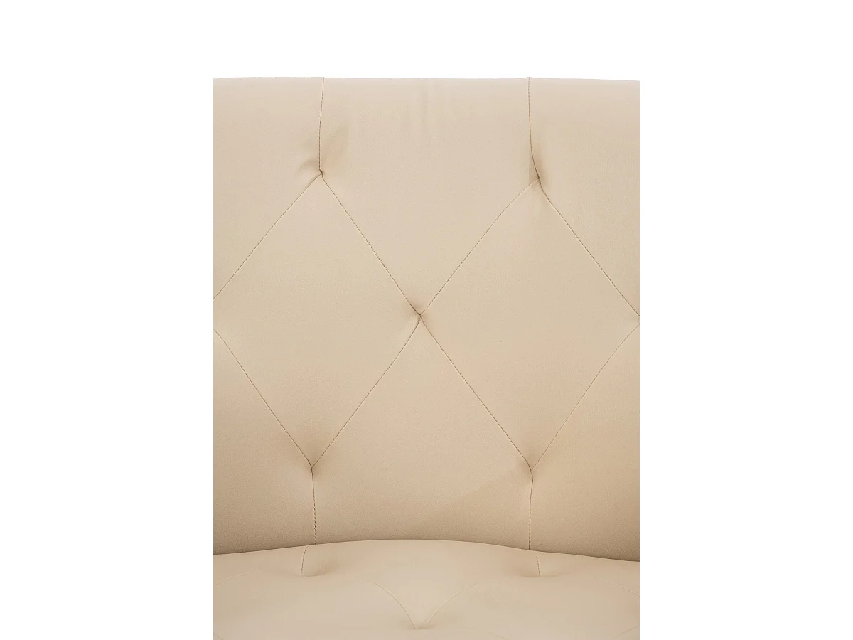 chaises avec accoudoirs - Similicuir - Crème - Langford