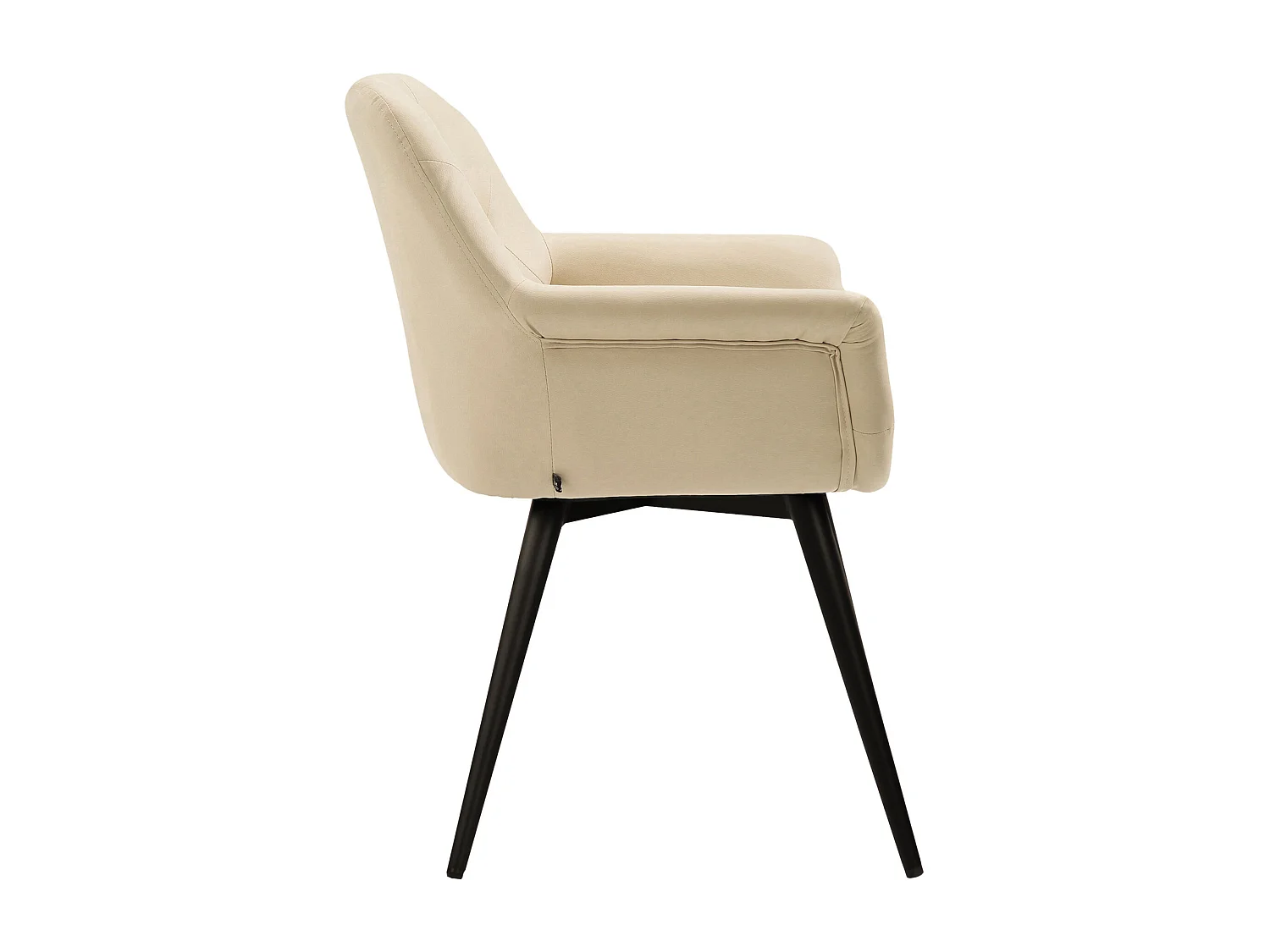 chaises avec accoudoirs - Similicuir - Crème - Langford