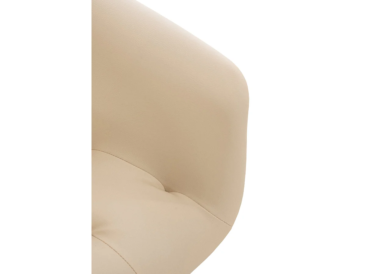 chaises avec accoudoirs - Similicuir - Crème - Langford