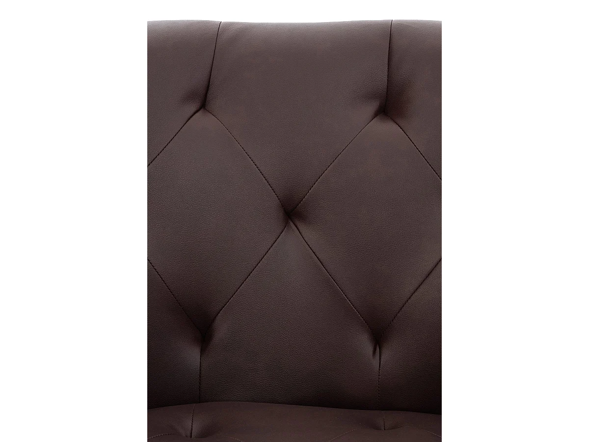 chaises avec accoudoirs - Similicuir & Métal - Bordeaux - Langford