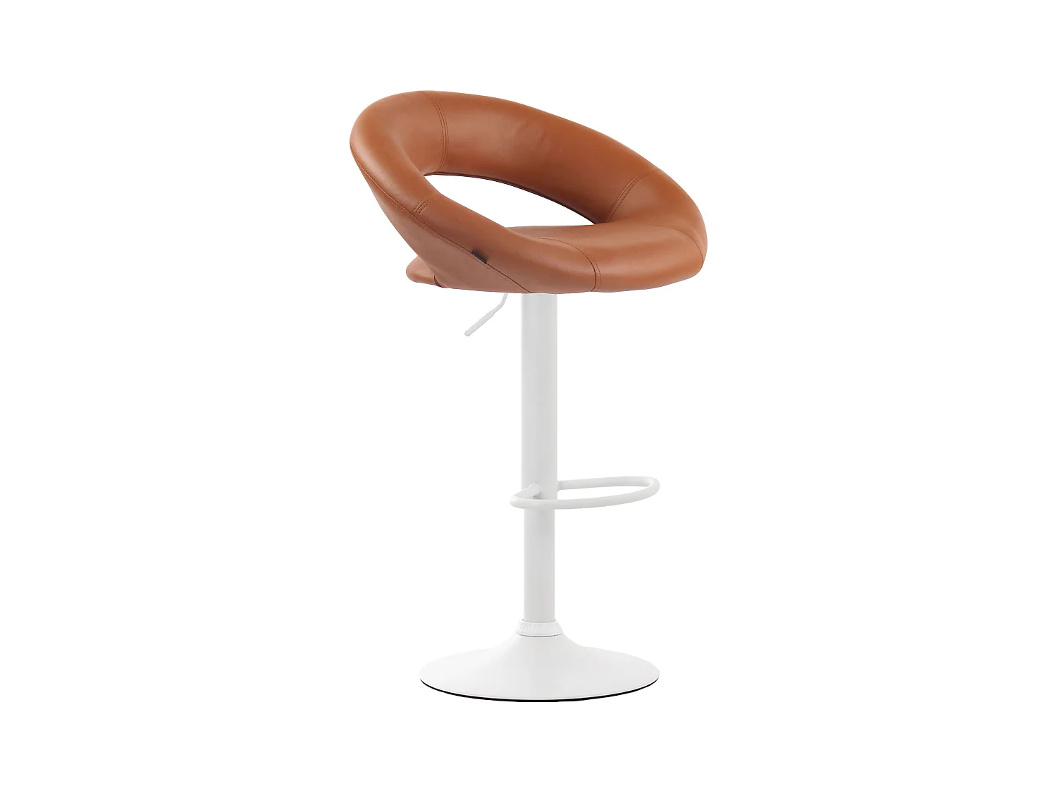 Tabouret de bar - Similicuir & Métal - Marron clair - Olinda