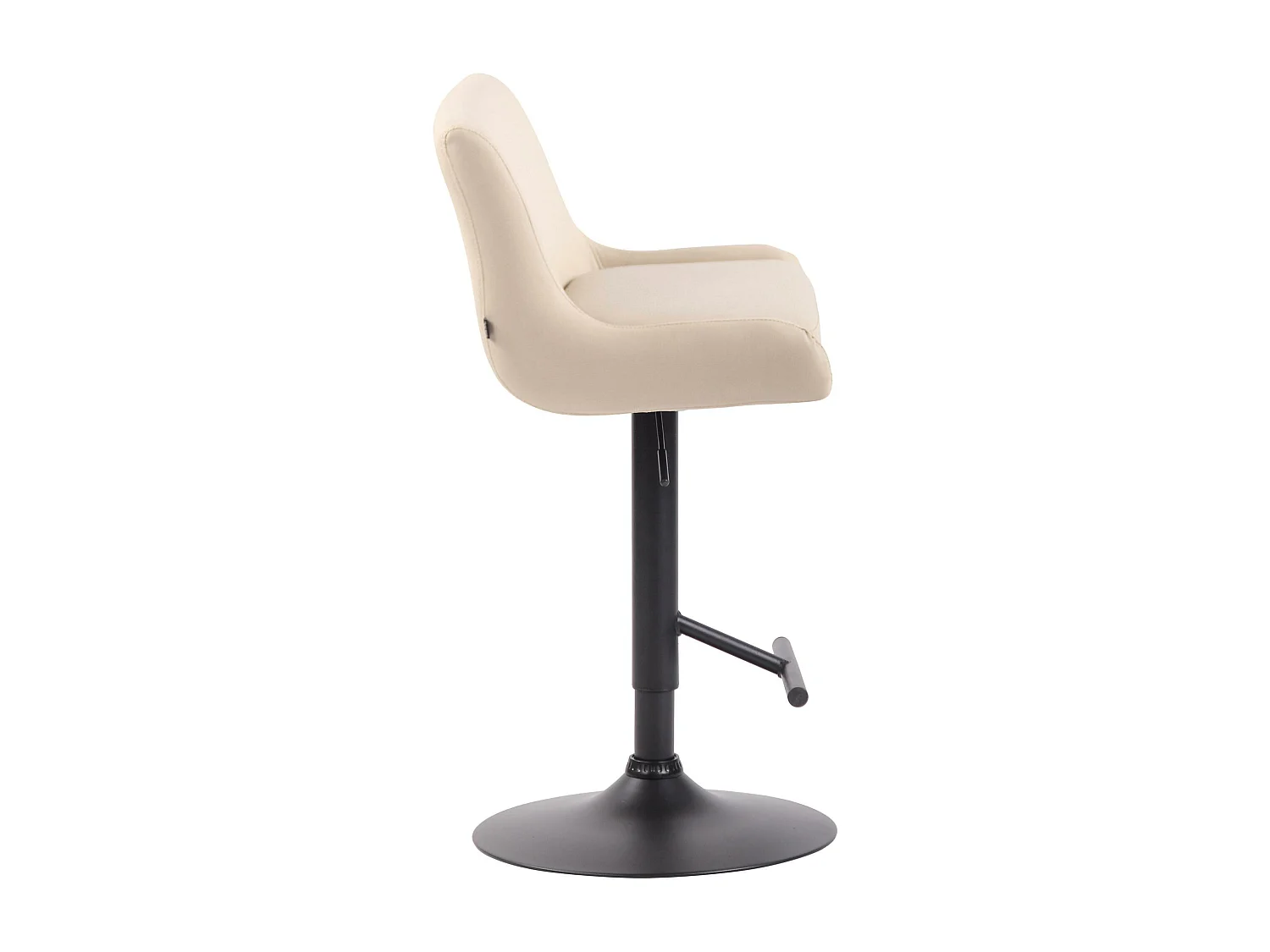 Tabouret de bar - Similicuir & Métal - Crème - Club