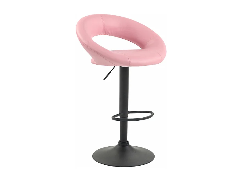 Tabouret de bar - Similicuir & Métal - Rose - Olinda