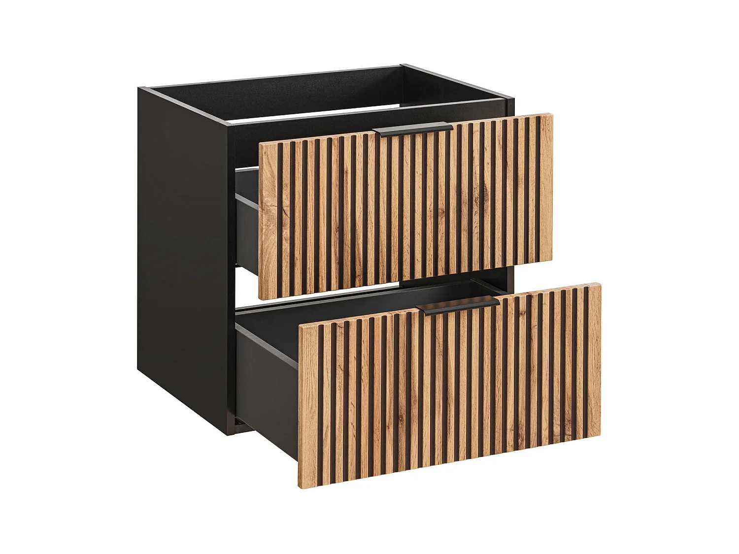 Armoire Sous Lavabos XILO CUW80 2D 80x46x57 Grisfoncé