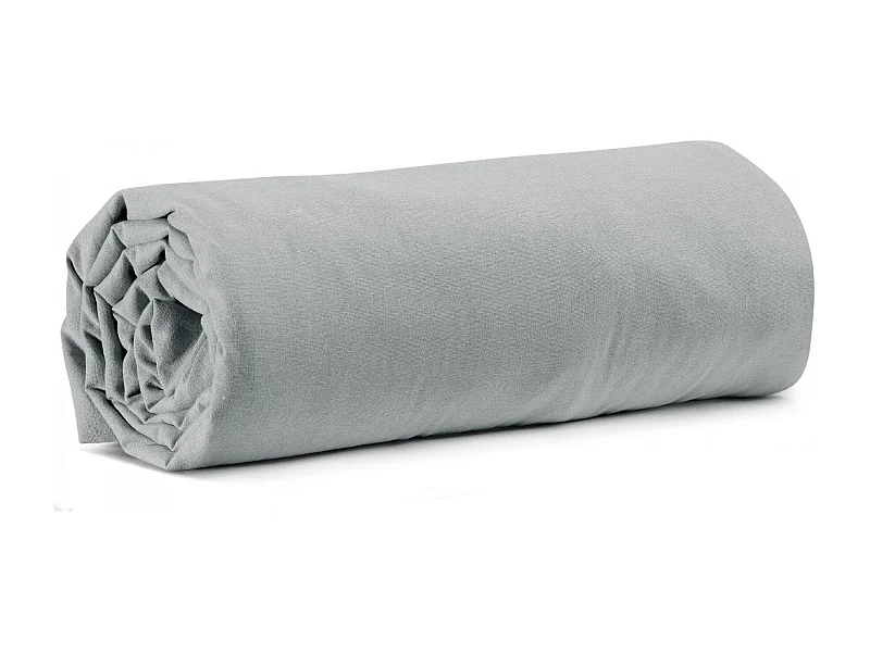 Drap housse Calita perle 160 x 200 x 30 cm Vivaraise