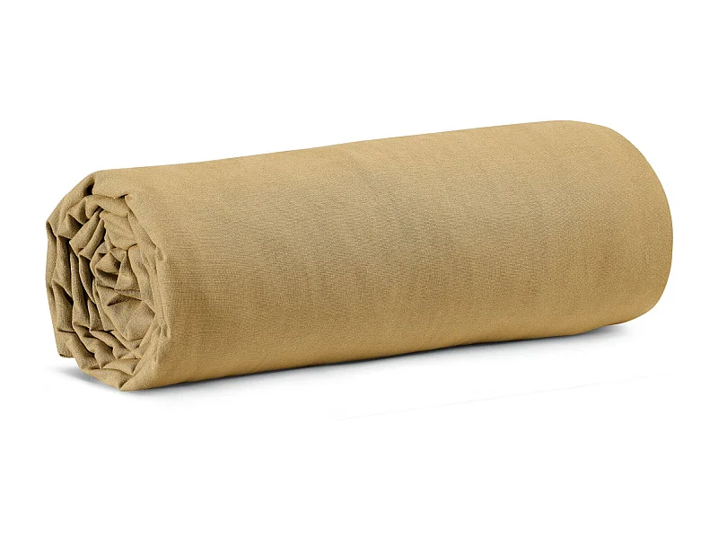 Drap housse Calita gold 140 x 190 x 30 cm Vivaraise