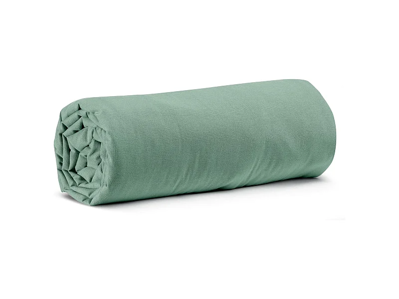 Calita Spannbettlaken Salbeigrün 160 x 200 x 30 cm