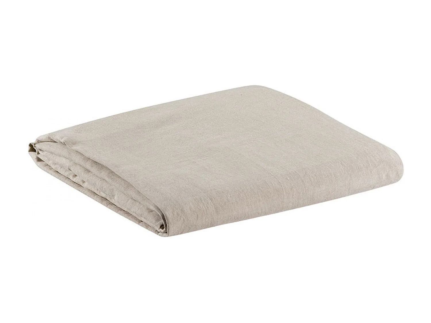 Drap Housse Stonewashed Zeff naturel 160 x 200 x 30 cm Vivaraise