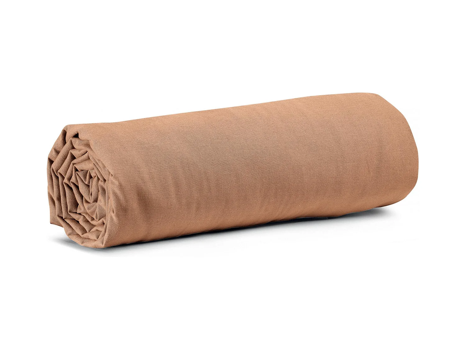Drap housse Calita cannelle 140 x 190 x 30 cm Vivaraise