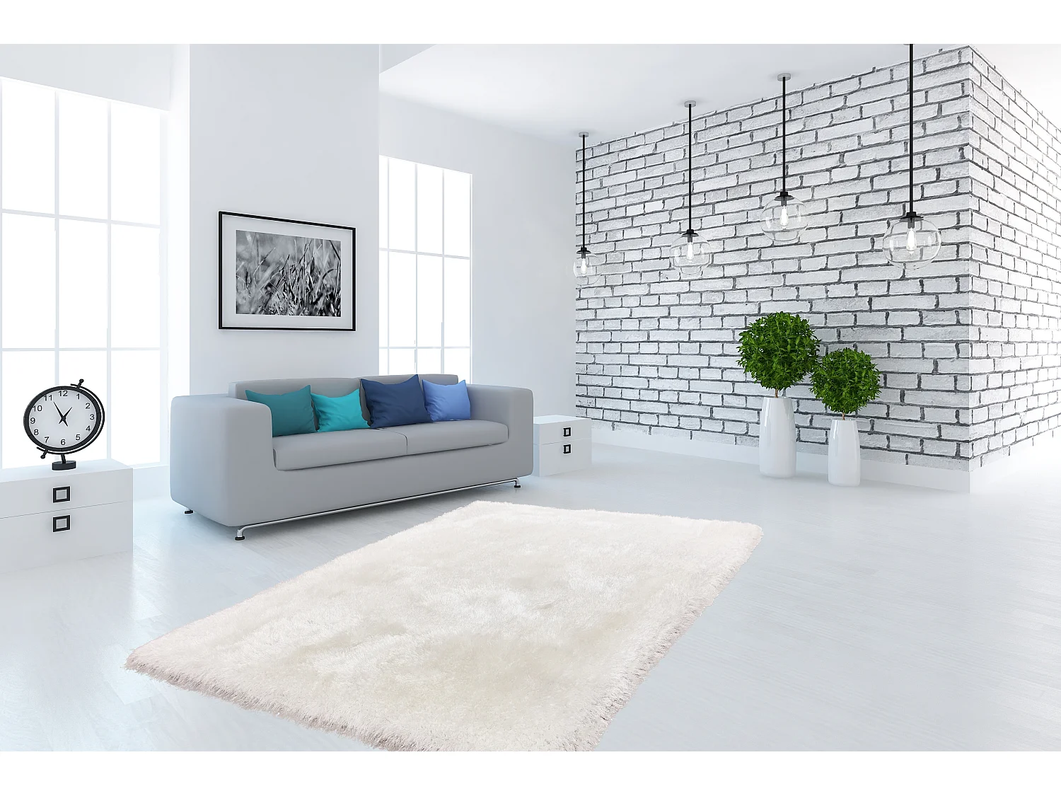 Vloerkleed - Cosy 310 Wit 120cm x 170cm