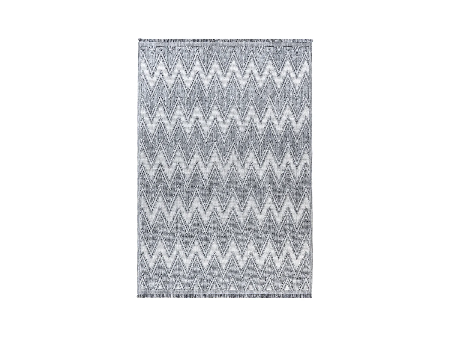 Vloerkleed - Saray 225 Grijs / Wit 80cm x 150cm