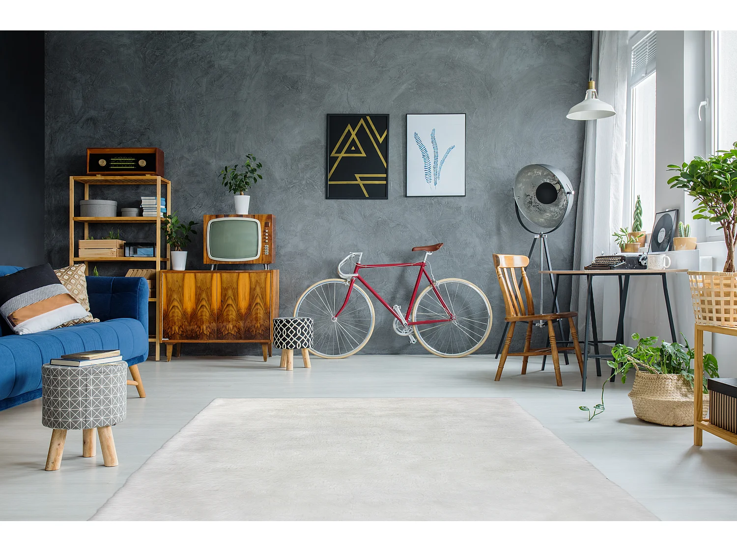 Tapis - Lapin 100 Blanc 180cm x 280cm