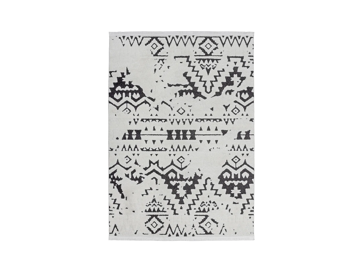 Tapis - Saber 110 Blanc / Noir 120cm x 170cm
