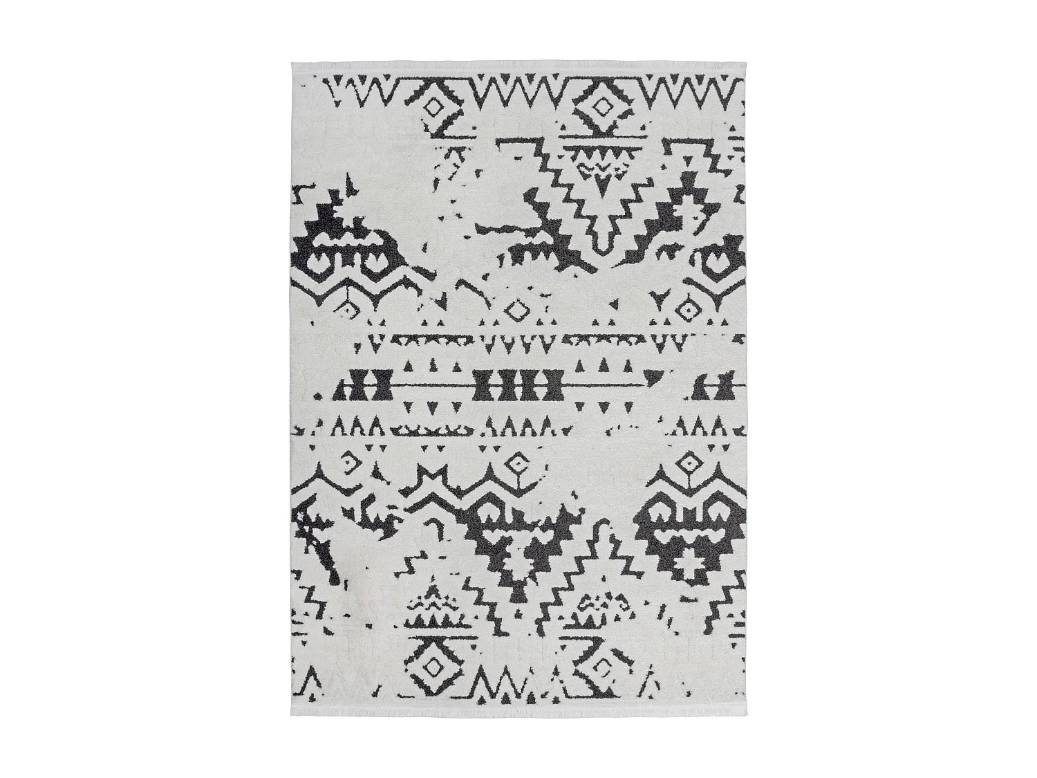 Tapis - Saber 110 Blanc / Noir 120cm x 170cm