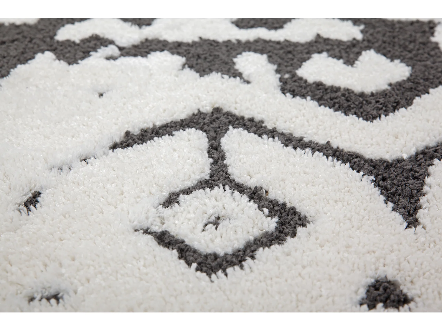 Tapis - Saber 110 Blanc / Noir 120cm x 170cm