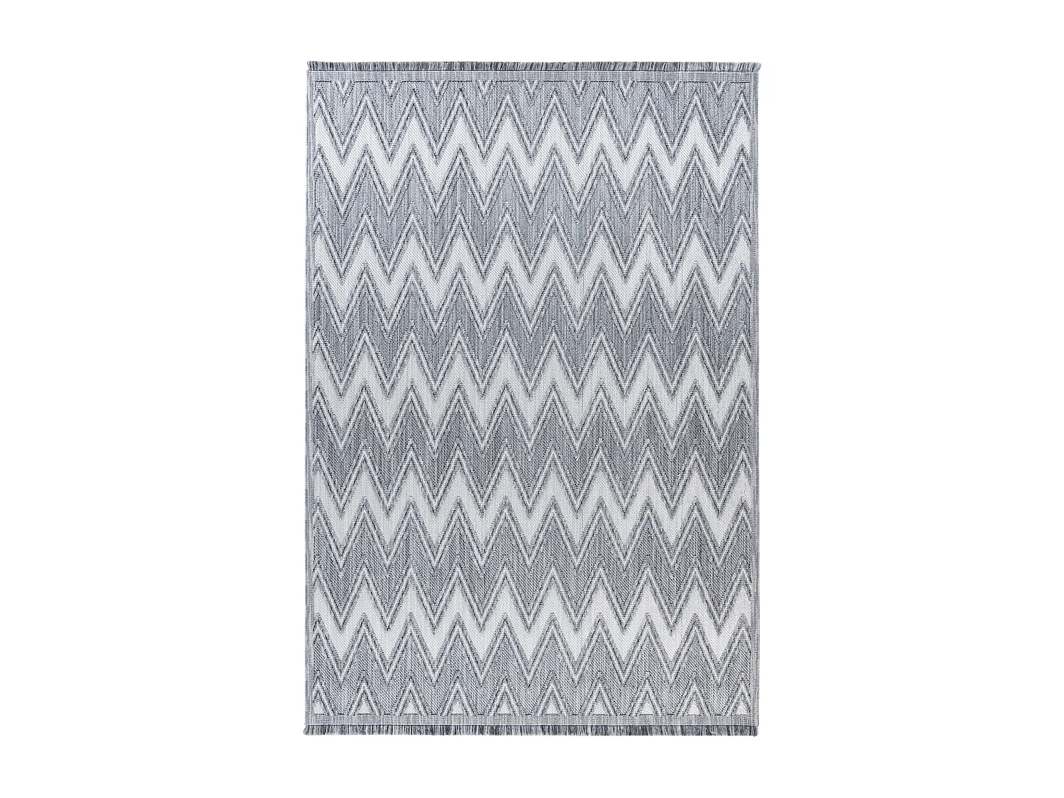 Vloerkleed - Saray 225 Grijs / Wit 120cm x 170cm