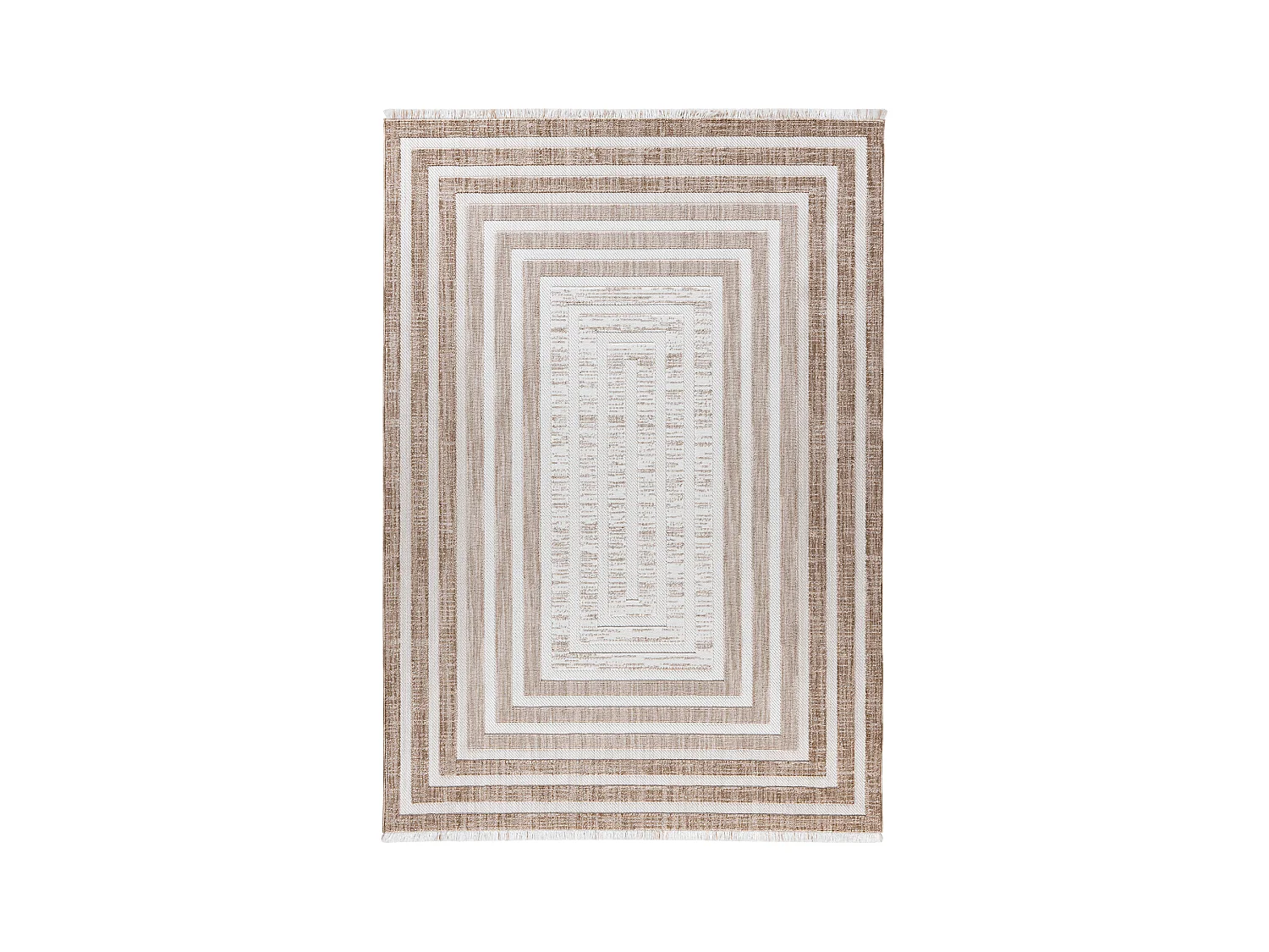 Vloerkleed - Saray 125 Bruin / Beige 120cm x 170cm