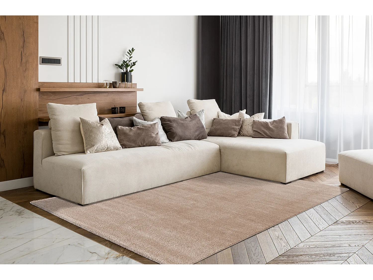 Vloerkleed - Nilo 100 Taupe 120cm x 170cm
