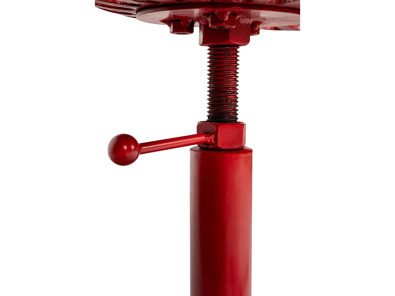 Lot de 2  Tabouret de bar - Métal & Gris - Rouge - Butch